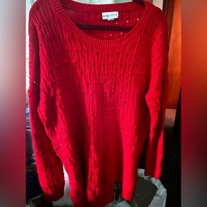 Ava viv red sweater size 3XL